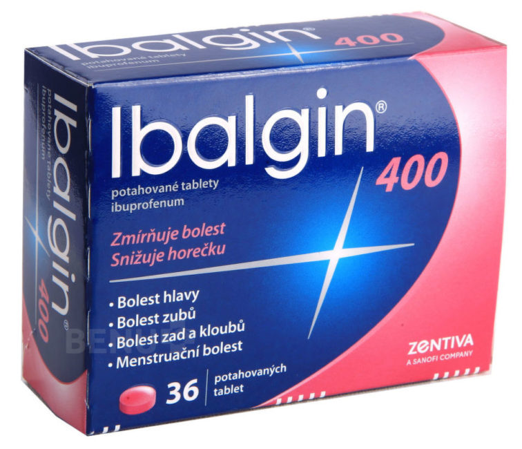 IBALGIN 400 400MG potahované tablety 36 Lékárna Damona